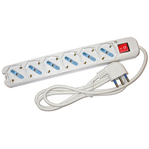 PRESE MULTIPLE Colore bianco. power sockets 4473G 9L