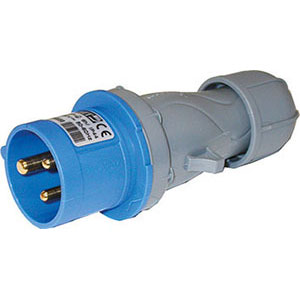 SPINE E PRESE INDUSTRIALI Spina CEE a 3 poli (2 fasi 220 V + terra) 16 A. industrial plugs and outlets 4474GTA