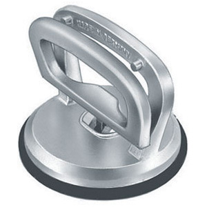 VENTOSE PER TRASPORTO Ventosa di gomma ad alta tenuta diametro mm 120, intercambiabile.<br>Tipo con 1 ventosa, bloccaggio a maniglia. Portata max kg 30. suckers 4499C