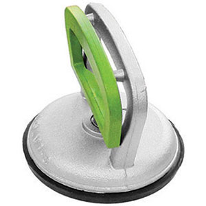 VENTOSE PER TRASPORTO Ventosa di gomma ad alta tenuta diametro mm 120, intercambiabile.<br>Tipo con 1 ventosa, bloccaggio a maniglia, in FIBRA DI VETRO rinforzata con resina per una maggiore durata. Portata max kg 30. suckers 4499CA