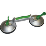 VENTOSE PER TRASPORTO Ventose di gomma ad alta tenuta diametro mm 120, intercambiabili.<br>Tipo con 2 ventose, bloccaggio a leva. Impugnatura longitudinale. Portata max kg 60. suckers 4499DA