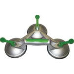 VENTOSE PER TRASPORTO Ventose di gomma ad alta tenuta diametro mm 120, intercambiabili.<br>Tipo con 3 ventose, bloccaggio a leva. Portata max kg 100. suckers 4499EA