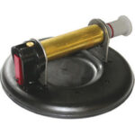 VENTOSE PER TRASPORTO Ventose di gomma ad alta tenuta diametro mm 150. Per spessori vetro fino a mm 5.<br>Per pesi di alzata verticale fino a kg 70.<br>Tipo con 1 ventosa. suckers 4499LE