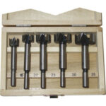 MECCHIE TIPO FORSTNER Serie di 5 mecchie Art. 4511 G da mm 15 - 20 - 25 - 30 - 35.<br>In busta plastica. universal Forstner bits 4511GE
