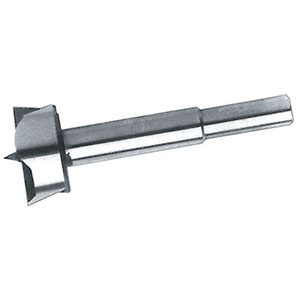 MECCHIE TIPO FORSTNER Lunghezza totale mm 90.<br>Attacco cilindrico Ø mm 8 da Ø mm 10 a 20.<br>Attacco cilindrico Ø mm 10 da Ø mm 22 a 50. universal Forstner bits 4515GA 10