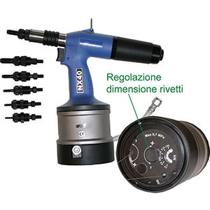 RIVETTATRICI OLEO-PNEUMATICHE PER INSERTI FILETTATI Per inserti filettati in alluminio, acciaio e acciaio INOX Ø M 6-8-10-12. hydropneumatic-riveters for threaded rivets 514H