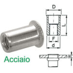 INSERTI FILETTATI IN ACCIAIO Confezioni indivisibili da 200 pezzi threaded rivets 514TE 3