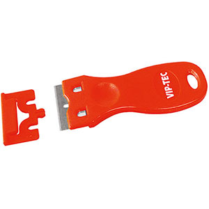 RASCHIETTI PER USI VARI Lama diritta, larghezza mm 38.<br>Lunghezza totale mm 110. Con 2 lame. universal scrapers 5228E