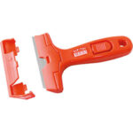 RASCHIETTI PER USI VARI Lama a settori diritta, larghezza mm 100. Con meccanismo di sgancio rapido della lama.<br>Con 1 lama. universal scrapers 5228GLP