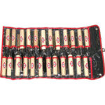 SGORBIE PER INTAGLIO IN SERIE N. pezzi 24.<br>Composto da sgorbie Art. 5234 G manicate. <br>Forma/larghezza taglio: 1/4 - 1/6 - 1/10 - 1/16 - 1/20 - 2/18- 3/6 - 3/14- 5/4 - 5/8 - 5/14 - 5/20 - 7/2 - 7/6 - 7/12 - 7/18 - 8/4 - 8/10 - 8/16 - 11/2 - 11/4 - 11/8 - 39/4 - 39/8. sculptor's gouges sets 5234GT