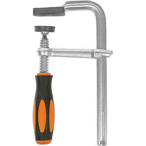 SERRAGIUNTI UNIVERSALI IN ACCIAIO Completamente zincati.<br>Con impugnatura bicomponente.<br>Protezioni in materiale sintetico sulle parti prementi. universal steeI bar clamps 5245A 160