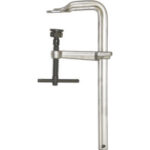 SERRAGIUNTI UNIVERSALI IN ACCIAIO Tipo rinforzato. Profondità mm 120. Sezione asta mm 27x13. Pressione raggiungibile con apertura 150 mm: c.ca 8500 N (850 kg). universal steeI bar clamps 5245GP 300