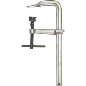 SERRAGIUNTI UNIVERSALI IN ACCIAIO Tipo rinforzato. Profondità mm 120. Sezione asta mm 27x13. Pressione raggiungibile con apertura 150 mm: c.ca 8500 N (850 kg). universal steeI bar clamps 5245GP 1000