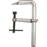 SERRAGIUNTI UNIVERSALI IN ACCIAIO Tipo Maxi da costruzione. Profondità mm 175. Sezione asta mm 40x20. <br>Pressione raggiungibile con apertura 150 mm : c.ca 22000 N (c.ca 2200 kg), <br>corrispondente a un momento torcente di 80 Nm. universal steeI bar clamps 5245GS 300