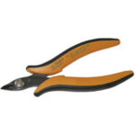 TRONCHESI PER ELETTRONICA E MECCANICA FINE Tipo a testa sottile per taglio laterale inclinato per fili di rame fino a Ø mm 1,02.<br>Taglienti senza smusso, molto affilati per lavori delicati e minimo sforzo di taglio. electronic and fine mechanics cutters 550K