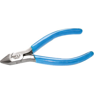 TRONCHESI PER ELETTRONICA E MECCANICA FINE Tipo per taglio laterale, con testa sottile, per fili dolci fino a Ø mm 1,2.<br>Taglienti con mini-smusso. electronic and fine mechanics cutters 553B