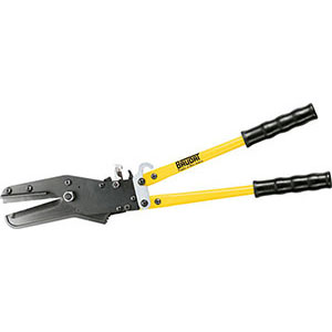 TAGLIA-CAVI ELETTRICI A CRICCO Per cavi piatti in rame e alluminio larghezza mm 75 e sezione 4x25 mm² (non adatto per fili sottili e flessibili). electrical cable cutters with ratchet 617GQ