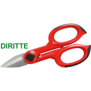 FORBICI PER ELETTRICISTI Lame fresate, con taglio a cesoia di cui 1 microdentata per un'ottimale facilità di taglio; durezza HRC 56. electrician's scissors 656FB