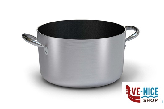 antiederente LINEA 6700 - CASSERUOLA MEDIA 2 MANIGLIE PER INDUZIONE CM. 20 6718.20 BALLARINI PROFESSIONALE