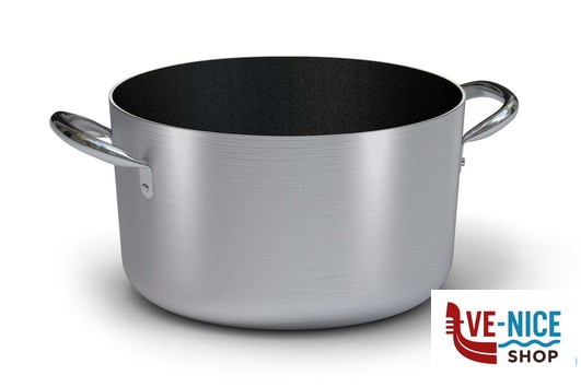 antiederente LINEA 6700 - CASSERUOLA MEDIA 2 MANIGLIE PER INDUZIONE CM. 24 6718.24 BALLARINI PROFESSIONALE