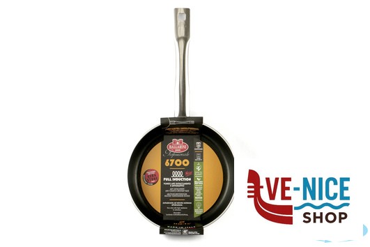 antiederente LINEA 6700 - PADELLA DRITTA A FRIGGERE 1 MANICO PER INDUZIONE CM. 32 6704.32 BALLARINI PROFESSIONALE - immagine 3