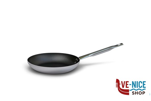 antiederente LINEA 6700 - PADELLA SVASATA BASSA 1 MANICO PER INDUZIONE CM.24 6700.24 BALLARINI PROFESSIONALE