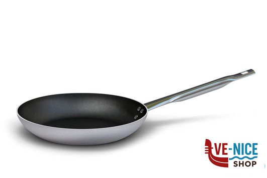 antiederente LINEA 6700 - PADELLA SVASATA BASSA 1 MANICO PER INDUZIONE CM.36 6700.36 BALLARINI PROFESSIONALE