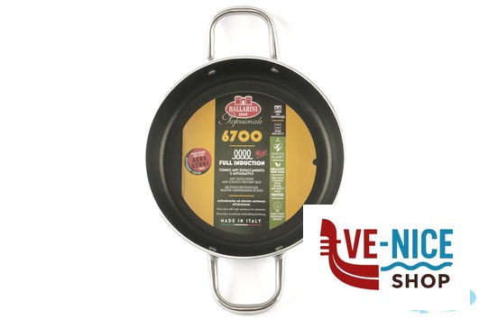 antiederente LINEA 6700 - TEGAME 2 MANIGLIE PER INDUZIONE CM. 28 6708.28 BALLARINI PROFESSIONALE - immagine 3