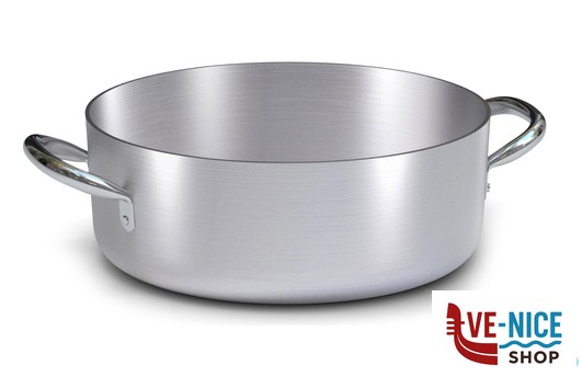antiederente LINEA 6800 - CASSERUOLA BASSA 2 MANIGLIE PER INDUZIONE CM. 28 BALLARINI PROFESSIONALE