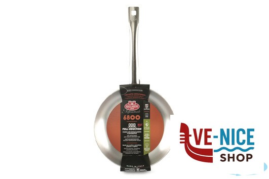 antiederente LINEA 6800 - PADELLA DRITTA A FRIGGERE 1 MANICO PER INDUZIONE CM 32 6804.32 BALLARINI PROFESSIONALE - immagine 3