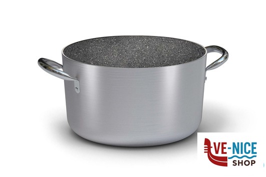 antiederente LINEA 6900 - CASSERUOLA MEDIA 2 MANIGLIE PER INDUZIONE CM. 20 6918.20 BALLARINI PROFESSIONALE