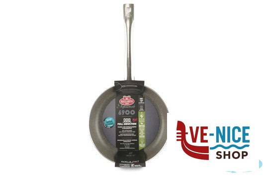 antiederente LINEA 6900 - PADELLA DRITTA A FRIGGERE 1 MANICO PER INDUZIONE CM. 28 6904.28 BALLARINI PROFESSIONALE - immagine 4