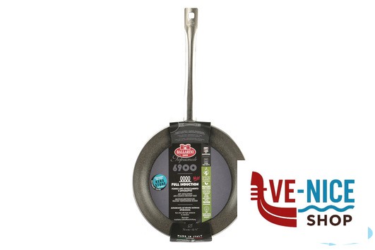 antiederente LINEA 6900 - PADELLA SVASATA BASSA 1 MANICO PER INDUZIONE CM.24 6900.24 BALLARINI PROFESSIONALE - immagine 4