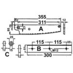 CESOIE A LEVA PER LAMIERE Coltello superiore. plate and round steel shears 713 3A