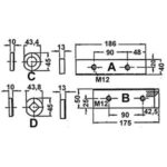 CESOIE A LEVA PER LAMIERE Coltello superiore. plate and round steel shears 715NA