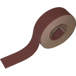 TELA ABRASIVA A NASTRO IN ROTOLI Confezione in rotoli indivisibili da m 25.<br>Larghezza nastro mm 50. abrasive cloth cartridge rolls 7776GB 100