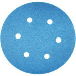 DISCHI ABRASIVI VELCRATI IN CARTA RESINATA ALLO ZIRCONIO Tipo con 6 fori, Ø mm 150.<br>Velocità' massima 80 m/s. abrasive disks 7805GD 120