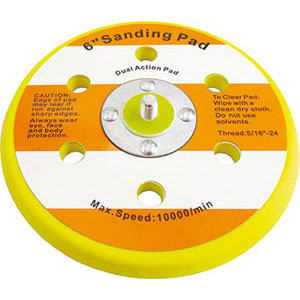 PORTA DISCHI ABRASIVI VELCRATI Spessore mm 10. rubber backing pads 7812G