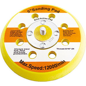 PORTA DISCHI ABRASIVI VELCRATI Spessore mm 10. rubber backing pads 7812GD