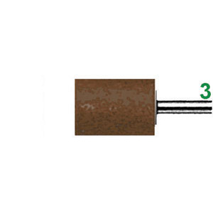 MOLE ABRASIVE CON SUPPORTO IN GOMMA DURA Forma cilindrica. polishing points with hard rubber support 7868G 4 8