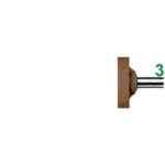 MOLE ABRASIVE CON SUPPORTO IN GOMMA DURA Forma cilindrica piatta. polishing points with hard rubber support 7869G 13 3