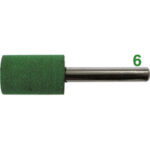 MOLE ABRASIVE CON SUPPORTO IN GOMMA TENERA Forma cilindrica. polishing points with soft rubber support 7876A 20 25