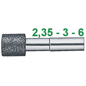 MOLE ABRASIVE DIAMANTATE Forma cilindrica. diamond grinding points 7884GP 1