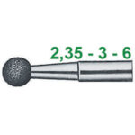MOLE ABRASIVE DIAMANTATE Forma sferica. diamond grinding points 7884GS 8