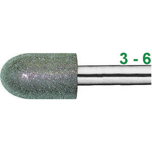 MOLE ABRASIVE DIAMANTATE Forma cilindrica-testa sferica. diamond grinding points 7884GT 12