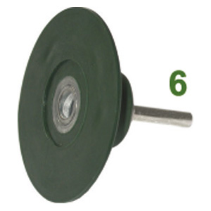 SUPPORTI E DISCHI ABRASIVI Supporti in gomma durezza media.<br>Velocita' 30000/28000 giri/min. rubber holders and self-fixing, abrasive discs 7887A 50