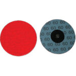 SUPPORTI E DISCHI ABRASIVI Dischi con abrasivo ceramico ad elevato potere d'asportazione e speciale superficie di raffreddamento per una durata superiore, nella lavorazione di metalli ad alta resistenza e tenacita'. rubber holders and self-fixing, abrasive discs 7887P 75 80