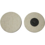 SUPPORTI E DISCHI ABRASIVI Dischi in feltro di lana per pulire e lucidare a specchio metalli, rame, ottone, alluminio, accai, INOX, ecc.<br>Da usare in combinazione con paste abrasive (Art. 1834 - 1834 A - 1834 B). rubber holders and self-fixing, abrasive discs 7887V 75