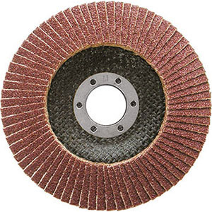 DISCHI LAMELLARI CON SUPPORTO IN FIBRA DI VETRO Velocità 13300 giri/min.<br>Foro mm. 22.<br>Ø mm 115. grinding wheels 7922GMA 120