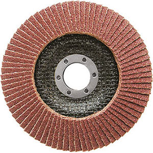 DISCHI LAMELLARI CON SUPPORTO IN FIBRA DI VETRO Velocità 12200 giri/min.<br>Foro mm. 22.<br>Ø mm 125. grinding wheels 7922GPA 120